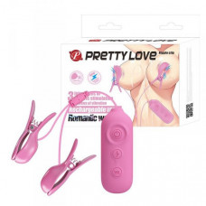Boss Of Toys PRETTY LOVE -NIPPLE CLIP, 7 vibration functions 3 electric shock functions