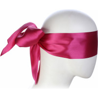 Kiotos Leather Rose Blindfold Satin Look