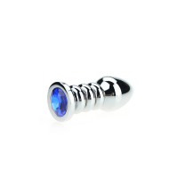 Kiotos Unisex Ribbed Buttplug Blue
