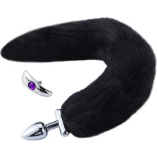 Kiotos Bdsm Screwed Black Tail Plug