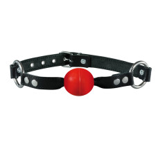 Kiotos Leather Ball gag normal - Red