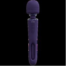 Vive By Shots Kiku - Double Ended Wand with Innovative G-Spot Flapping Stimulator - Purple