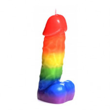 Xr Brands Pride Pecker - Rainbow Drip Candle