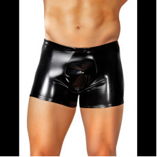 Male Power Shorts with Zipper - M - Black