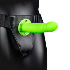 Ouch! By Shots Glow in the Dark Twisted Hollow Strap-On - 8 / 20 cm