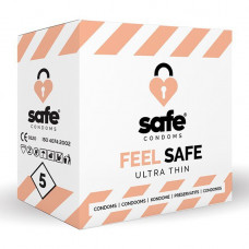 Boss Of Toys SAFE - Condoms Feel Safe Ultra Thin (5 pcs)
