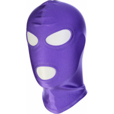 Kiotos Leather Purple BDSM Hood Classic 3 Hole