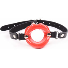 Kiotos Leather Mouth Gag Red Mouth