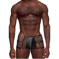Male Power Vulcan - Cut Out Cage Short - S/M - Black