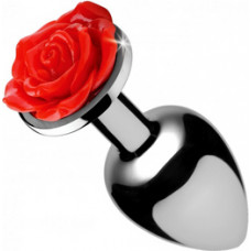Xr Brands Red Rose - Butt Plug - Small