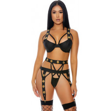 Forplay Caged Babe - Lingerie Set - L