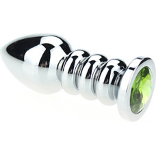 Kiotos Unisex Ribbed Buttplug Green