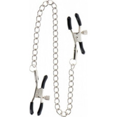 Boss Of Toys Adjustable Clamps with Chain Silver