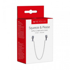 Boss Of Toys Stymulator- Squeeze N Please Nipple Chain Silver