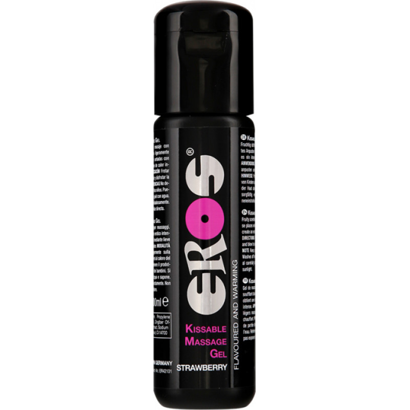 Eros Kissable Massage Gel - Strawberry 100ml