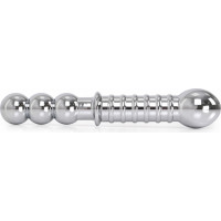 Kiotos Steel Ribbed Double-ended Steel Dildo