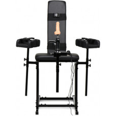 Xr Brands MS Obedience Chair with Sex Machine - Black