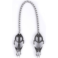 Kiotos Steel Clover Nipple Clamps with Chain