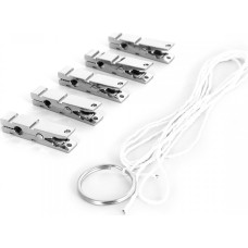 Kiotos Steel Modern Zinc Alloy Nipple clamps 5x Set with Rope