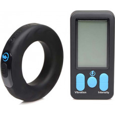 Xr Brands Vibrating and E-Stim Silicone Cockring + Remote Control