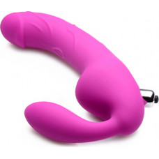 Xr Brands Royal Rider - Vibrating Silicone Strapless Strap-On