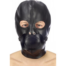 Erotop Maska Hood in leatherette with removable gag