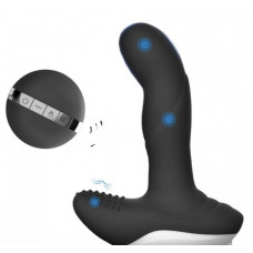 Boss Of Toys Luxury Play Prostate Stimulator – Silicone Usb Massager – 7 Function – Pulsator – Heating – Black