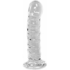 Kiotos Glass Glass Dildo Clear Penis Swirl