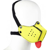 Kiotos Bdsm Neoprene Puppy Dog Yellow Mouth Mask