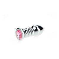 Kiotos Unisex Ribbed Buttplug Pink