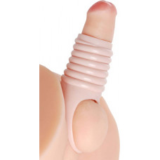 Xr Brands Really Spacious Ribbed Penis Enlargement Sleeve
