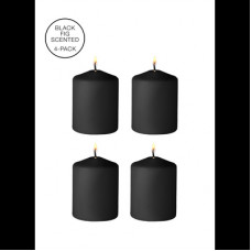 Ouch! By Shots Tease Candles - Disobedient - 4 Pieces - Black