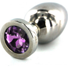 Kiotos Steel Jewel Buttplug - Small Purple