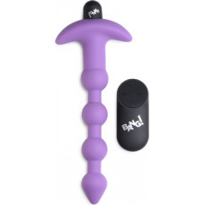 Xr Brands Vibrating Silicone Anal Beads and Remote Control