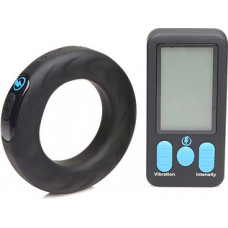 Xr Brands Vibrating and E-Stim Silicone Cockring + Remote Control