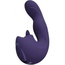 Vive By Shots Yumi - Triple Motor G-Spot Finger Motion Vibrator and Flickering Tongue Stimulator - Purple