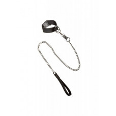 Boss Of Toys Collar With Chain Leash Black