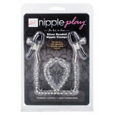 Boss Of Toys Silver Beaded Nipple Clamps Metal