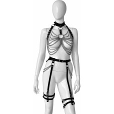 Kiotos Leather Leather set with chains The new Woman