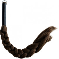 Kiotos Leather Hair Whip Brown Synthetic