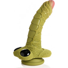 Xr Brands Swamp Monster Scaly Silicone Dildo - Black