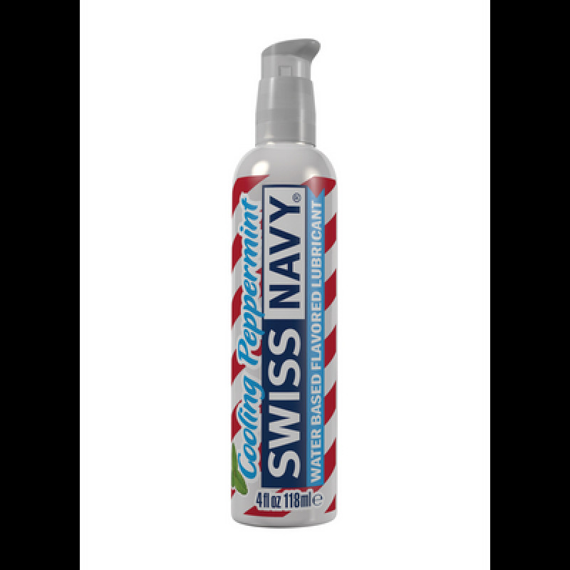 Swiss Navy Lubricant with Cooling Peppermint Flavor - 4 fl oz / 118 ml
