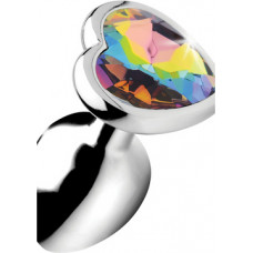 Xr Brands Rainbow Prism - Heart Butt Plug - Small