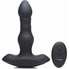 Xr Brands Vibrating and Thrusting Silicone Butt Plug with Remote Control