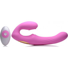 Xr Brands U-Pulse - Silicone Pulsating and Vibrating Strapless Strap-On