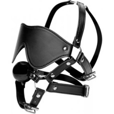 Xr Brands Eye Mask Harness with Ball Gag