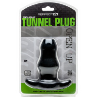 Perfect Fit - Double Tunnel Plug Medium Black