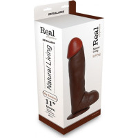 Real Rapture Dildo-REALISTIC DILDO REAL RAPTURE BROWN 11