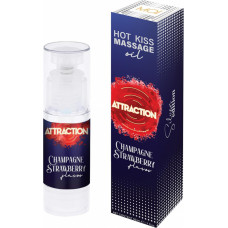 Attraction MASSAGE OIL  ATTRACTION CHAMPAGNE STRAWBERRY 50 ML
