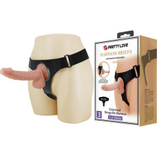 Pretty Love - HARNESS BRIEFS- Kevin, Universal Strap-On, 7.2'' Dildo